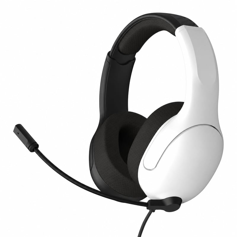 Turtle Beach Airlite Fit žičane gaming slušalice za Nintendo, crno-bijele — neispravne, za dijelove: ne reproduciraju zvuk (stanje: vidi 2. sliku)