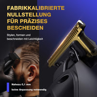 SUPRENT Professzionális Hajvágó Szett Férfiaknak, LED Kijelzővel, Titánium Pengével, 9 Vezetőfésűvel, 3 Órás Üzemidővel, Fekete

AI: SUPRENT - Black 3