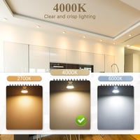 DiCUNO GU5.3 LED Izzó 5W - Dimmelhető MR16 Spotlámpa, Természetes Fehér 4000K, 500LM, 50W Halogén Helyettesítő, 120° Szórási Szög, Beltéri S 6