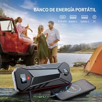 YABER 2000A Hordozható Autós Indításrásegítő 22000mAh Kapacitással, 2000A Csúcsárammal, Beépített Akkumulátorral 6