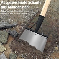 Wenosda Multifunkciós Kerti Ásó LAPSÓ 24 cm - Acél Gyomláló Lapát, Spatula és Tisztító Eszköz Kertészkedéshez 6