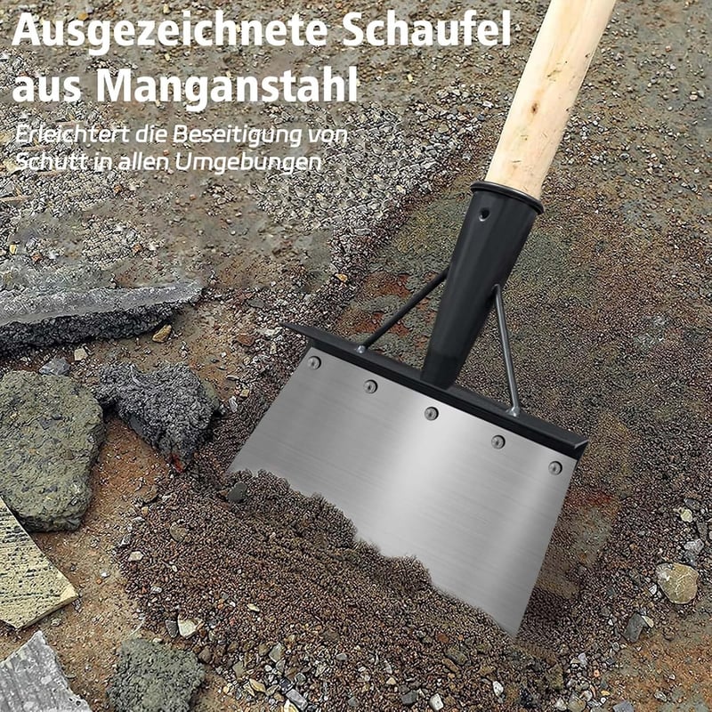 Wenosda Multifunkciós Kerti Ásó LAPSÓ 24 cm - Acél Gyomláló Lapát, Spatula és Tisztító Eszköz Kertészkedéshez