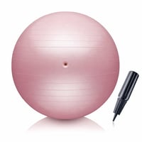 BODYMATE Gimnasztikai Labda 75 cm Rózsaszín Ülőlabda Fitness Jóga Irodai Szék Légpumpával — zárószelep nélkül (állapot: lásd a 2. képet) 1