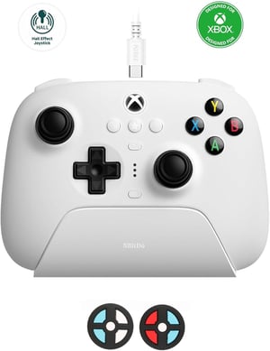 8BitDo Ultimate Controller Xbox - 3 režimy (USB-C, Bluetooth, 2.4G), Hall-effect joysticky, nabíjacia stanica, 20 hodín výdrž batérie, Xbox Series X|S/One