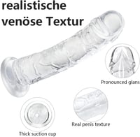 King Size 25 cm-es Élethű Óriás Dildó Tapadókoronggal - Pároknak és Szólóhoz 4
