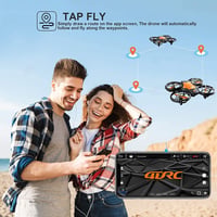 4DRC V8 Mini Gyerek RC Dron 720P HD Kamera, Fekete-Narancssárga Quadcopter Kézvezérléssel, Magasságtartás, 3D Flip, Könnyű Stunt 7