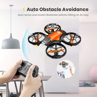 4DRC V8 Mini Gyerek RC Dron 720P HD Kamera, Fekete-Narancssárga Quadcopter Kézvezérléssel, Magasságtartás, 3D Flip, Könnyű Stunt 5