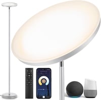 OUTON Okos LED Állólámpa 30W 3000lm - WiFi Szabályozható, Alexa és Google Asszisztens Kompatibilis, Távirányítós, Applikációval Vezérelhető  1