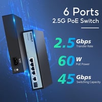 SODOLA 8 portos 2,5G Multi-Gigabit hálózati switch otthoni és kisvállalati használatra 3