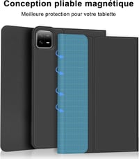 FARYODI Mágneses Bluetooth Billentyűzet Tok Xiaomi Pad 6/6 Pro Tablethez - Levehető AZERTY Kiosztás, Érintőpaddal, 11 Colos, Fekete 6
