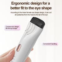 Fehér USB-s Elektromos Szempillagöndörítő 3 Hőfokozattal 4