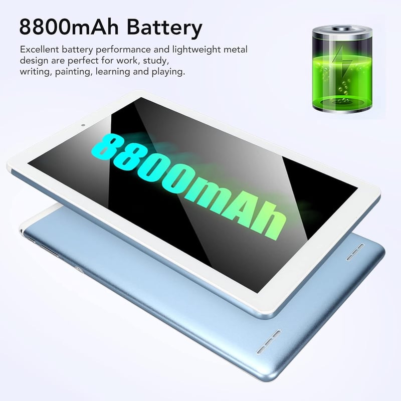Kék 10,1" Android tablet 3G, HD IPS érintőkijelző, 16GB, dual kamera, WiFi