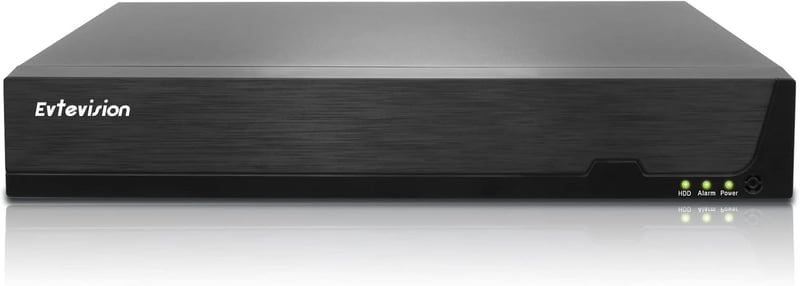 Evtevision 8 csatornás 5MP DVR rögzítő, személy- és járműfelismerés, többféle kamerarendszerhez