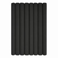 Interdruk krep papir u roli crni 8 kom 50x200 cm 28 g/m² za djecu DIY dekoracije nepotpuno pakiranje 1
