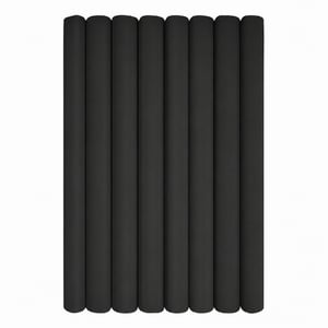 Interdruk Krepp Papír Tekercs Fekete 8 db 50x200 cm 28 g/m² Gyerekeknek DIY Dekorációhoz Hiányos Csomag