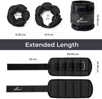 Sportneer Állítható Súlyzott Csuklóbandák és Lábsúlyok, 0,45-1,6 kg Pár 4