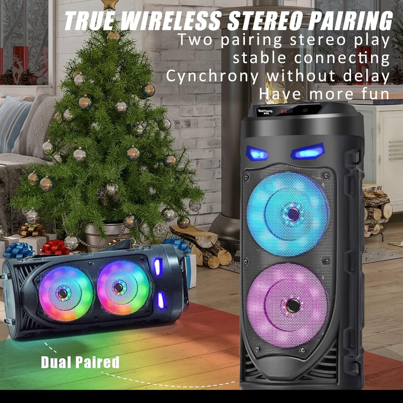 JBL Hordozható Bluetooth hangszóró 30W, LED fény, távirányító, EQ
