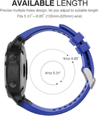 MoKo 22mm Szilikon Óraszíj Garmin Fenix 5/6/7, Forerunner 935/945/955/965, Approach S60/S62/S70 Okosórákhoz - Gyorscsatlakozós Csuklópánt, K 5