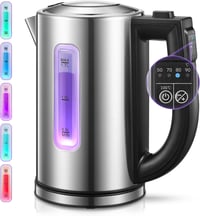 Színváltós LED-es vízforraló 2200W, 1,7L, 5 hőfokkal, melegen tartás funkcióval 1