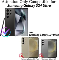 Samsung Galaxy S24 Ultra mágneses telefontok nyakba akasztható pánttal - rózsaarany, ütésálló, kameravédő 6