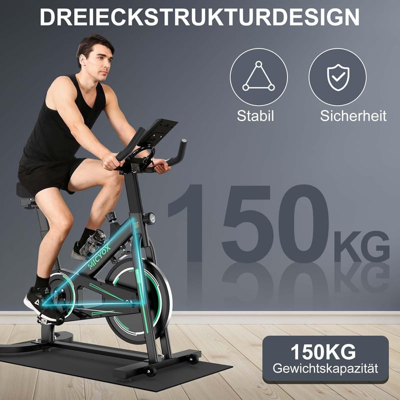Micyox MX87 Mágneses Ellenállású Szobakerékpár 12kg Lendkerékkel és Pulzusmérővel