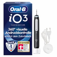 Oral-B iO Series 3 električna četkica za zube crna s rotacijsko-oscilirajućom tehnologijom i zaštitom desni — bez glave četkice (stanje: vidi 2. sliku) 1