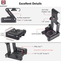 Geehope Z-Flex dönthető állványfej DSLR kamerákhoz és okostelefonokhoz - 5kg teherbírás 4