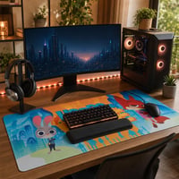 Gamer set za atmosferu: 1x RGB LED traka + 1x XXL podloga + 1x stalak za slušalice + 1x oslonac za zglob 1