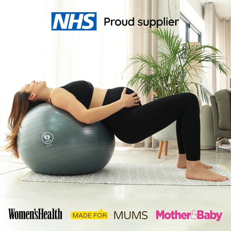 BABYGO® Kismama Fitnesz Labda 65cm - Nude Színű, Irodai és Jógahasználatra, 1000kg Teherbírású