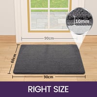 DEXI Sötétszürke Csúszásmentes Mosható Lábtörlő 60x90cm Kültéri-Beltéri 2
