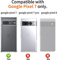Google Pixel 7 Vékony Matt Védőtok - Átlátszó, Ütésálló 2
