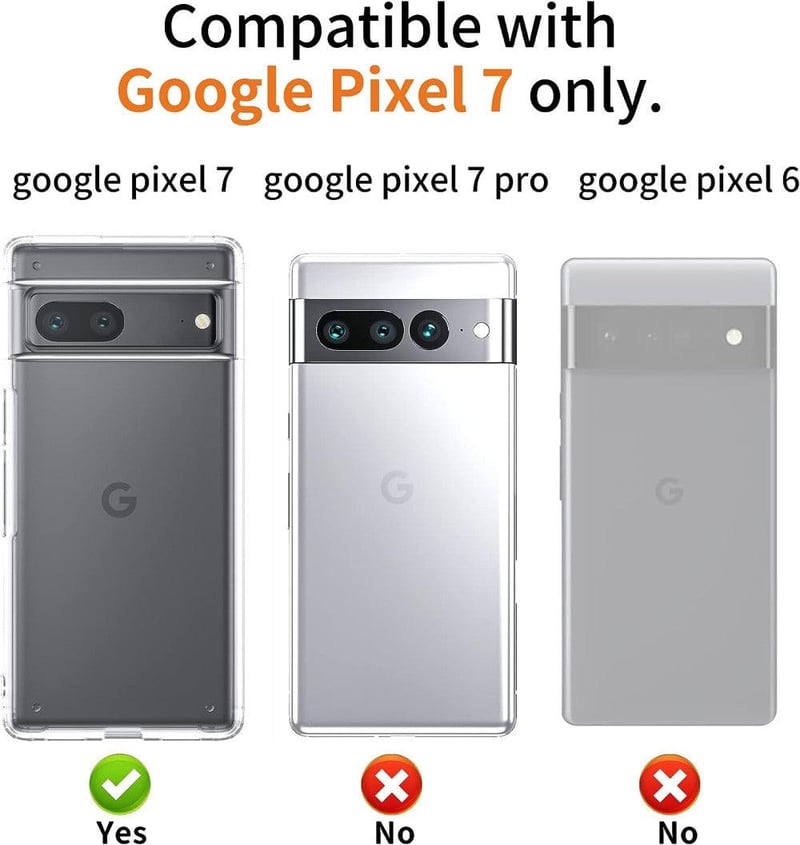 Google Pixel 7 Vékony Matt Védőtok - Átlátszó, Ütésálló