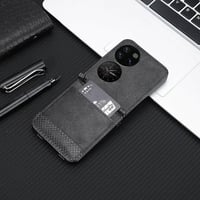 Huawei P50 Prémium Bőr Flip Tok - Kártyatartós, Állványos, Mágneszáras 6