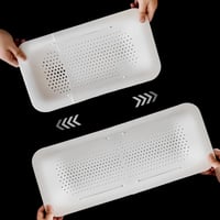 Teleszkópos mosogatótálca szűrő zöldséghez, tésztához - FUFRE 1