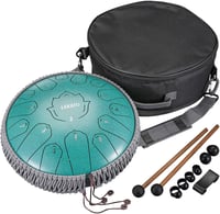 Lekato 15 hangú C-dúr handpan nyelv dob, meditációhoz, kék 1