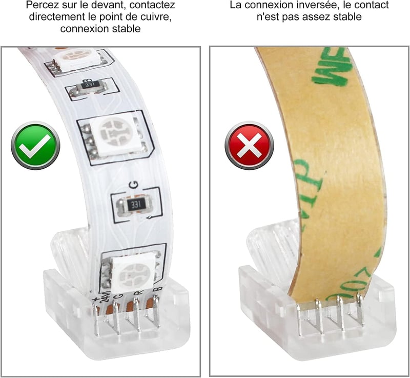 GTIWUNG 10 méteres LED hosszabbító kábel 4-tűs csatlakozóval, 5050 3528 2835 LED szalagokhoz, forrasztásmentes RGB kompatibilis DIY megoldás