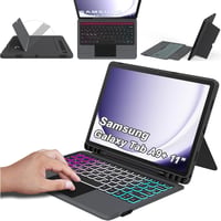 Samsung Galaxy Tab A9+ tok QWERTZ billentyűzettel - 7 színű háttérvilágítás, trackpad, állvány (11") 1