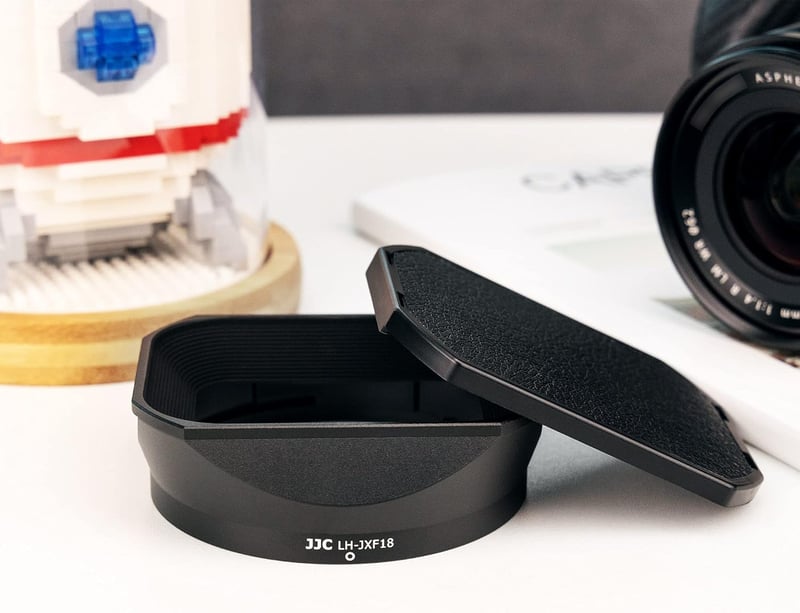 Fujifilm XF18mm F1.4 objektívhez JJC fém napellenző lencsevédővel