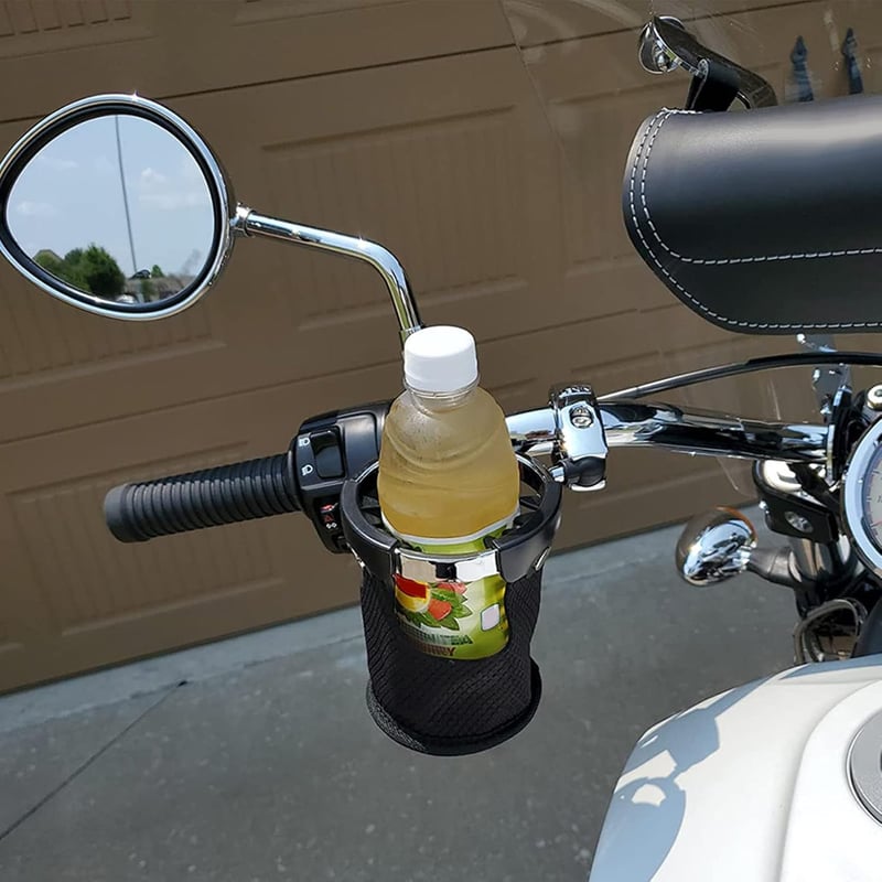 Bewinner Pohártartó Motorkerékpárhoz - 360° Forgatható Univerzális Tartó Harley Davidson, ATV, Kerékpár 7/8"-1/4" Kormányra, Babakocsihoz