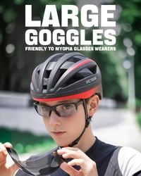 VICTGOAL MTB kerékpáros sisak mágneses szemüveggel és lecsapható napellenzővel 5