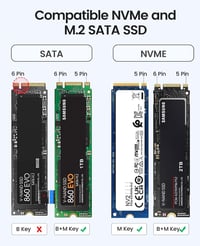 ORICO M.2 NVMe és SATA SSD külső ház, USB 3.2, 10Gbps, szerszám nélküli 5