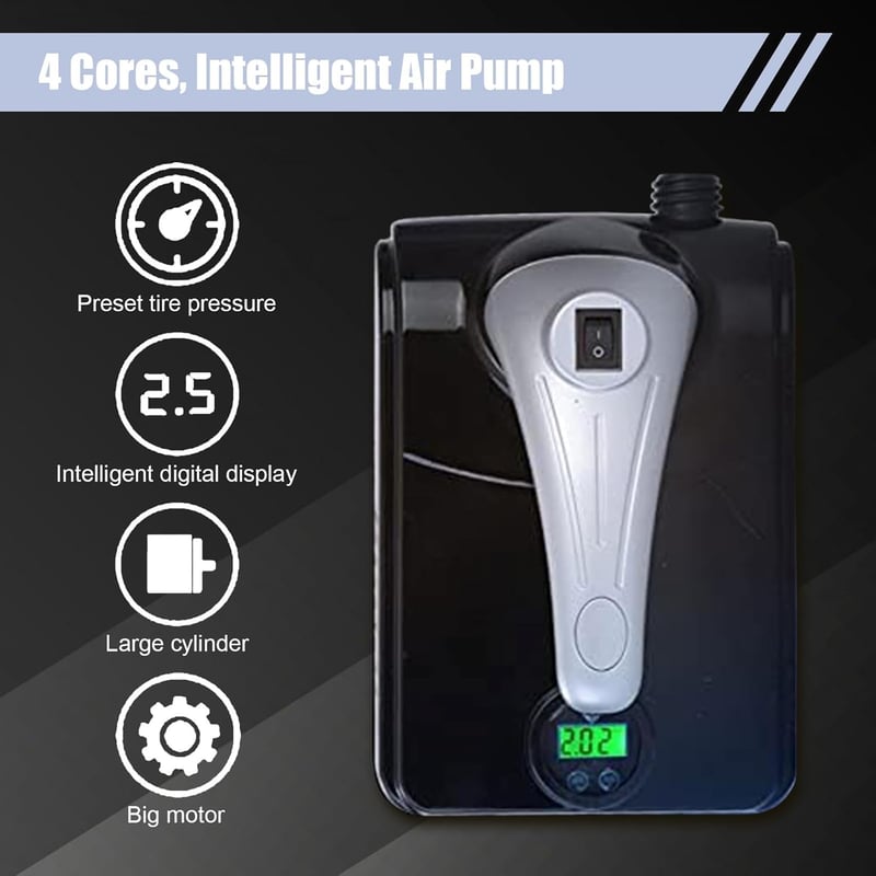 Elektromos SUP pumpa 20PSI - Univerzális felfújó/leeresztő 12V-os szivattyú paddleboardhoz, csónakhoz