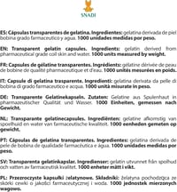 Snadi 1000 db Üres Zselatin Kapszula | 000-es Méret | Átlátszó | Gyógyszerészeti Minőségű | Vitaminokhoz és Étrend-kiegészítőkhöz 7