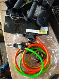 PTP Resistance System Powertube ellenállószalag készlet edzéshez, többszintű ellenállás, fogókarokkal és ajtórögzítővel, hordozótáskával 2