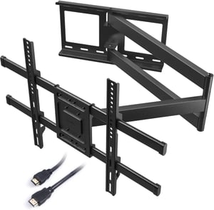 BONTEC TV Držiak na stenu pre 32-75" LCD/LED/OLED obrazovky - s extra dlhým ramenom 1040 mm, nosnosť 60 kg, sklopný, otočný, VESA 600x400