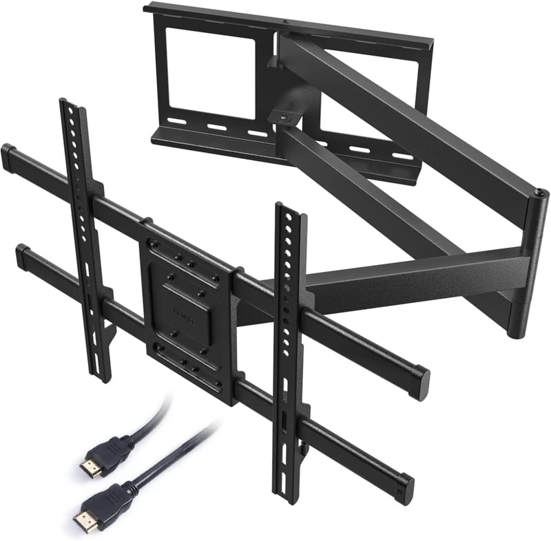 BONTEC TV Fali Tartó 32-75" LCD/LED/OLED Képernyőkhöz - 1040 mm Extra Hosszú Karral, 60 kg Teherbírással, Dönthető, Forgatható, VESA 600x400