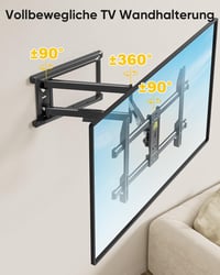 FORGING MOUNT TV Fali Tartó 37-75" Lapos/Ívelt TV-hez, 765 mm Hosszú Kar, 45 kg Teherbírás, Dönthető/Forgatható, VESA 600x400mm 4