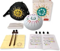 TAMBÚ 8 Colos Matfehér Acélnyelves Handpan Dob 11 Hanggal 1