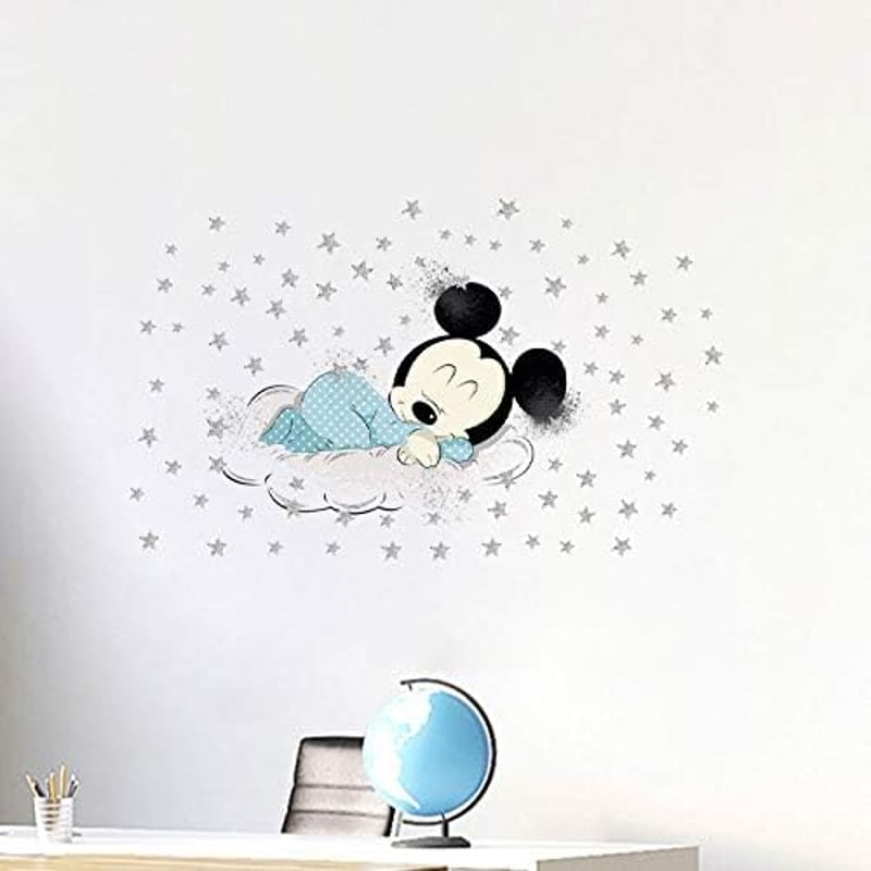 Kibi XXL Mickey és Minnie egér falmatrica gyerekszobába - 2 darabos készlet