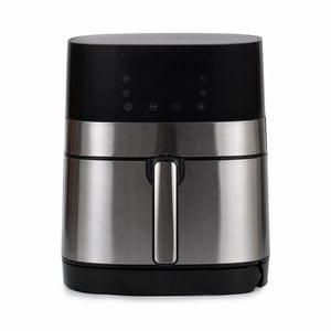 Friteuză cu aer cald DMS XXL 6 L, 8 programe, ecran tactil digital, gătire fără ulei, 1800 W – carcasă inferioară crăpată (produs resigilat/outlet)